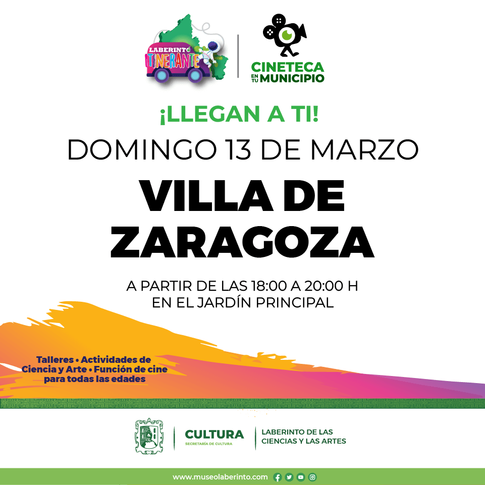 De manera gratuita habitantes de Villa de Zaragoza podrán disfrutar de un filme familiar y de un momento de recreación