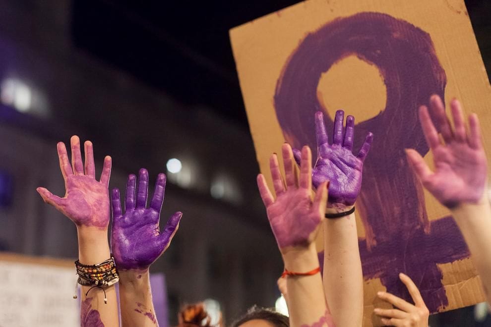 Marcha por el Día Internacional de la Mujer en San Luis Potosí