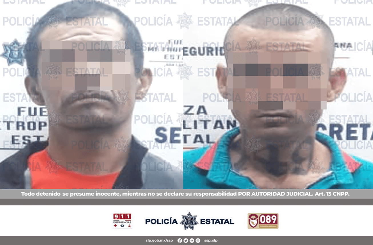 Policías Estatales detuvieron a cuatro personas, tres de ellas en la zona metropolitana y una más en la región Huasteca