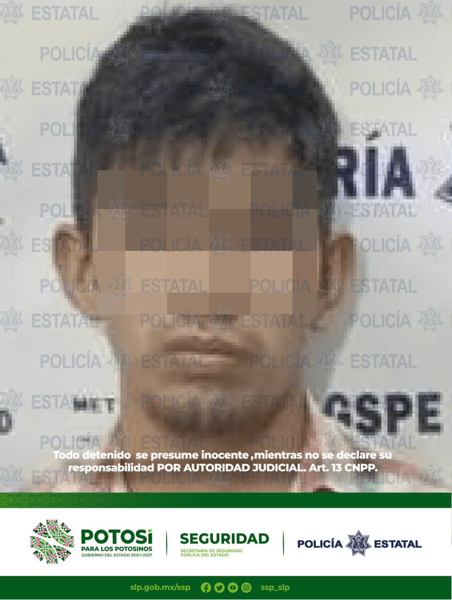 Policías Estatales detuvieron a un hombre en la colonia Libertad después de que se le aseguraran dosis de marihuana y “cristal”
