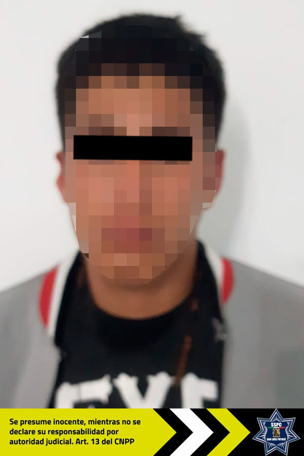 SSPC logaron el aseguramiento de un joven en posesión de bolsas con sustancia granulada con características a la droga conocida como cristal.