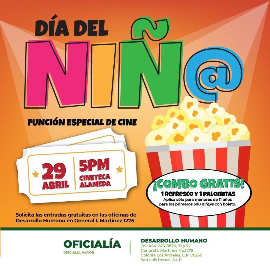 Organiza Oficialía Mayor proyección de cine por el Día del niño y la niña