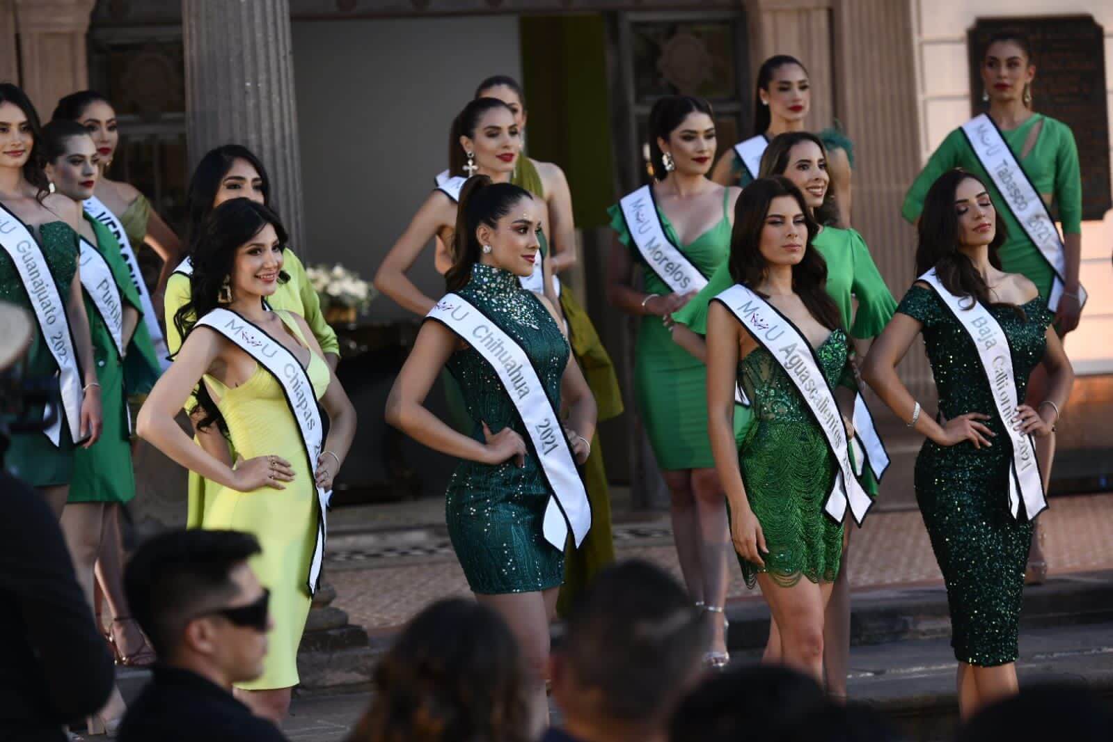 El certamen que se desarrolla en San Luis Potosí, presentó la pasarela Eco Friendly en el Museo Francisco Cossío en la capital.