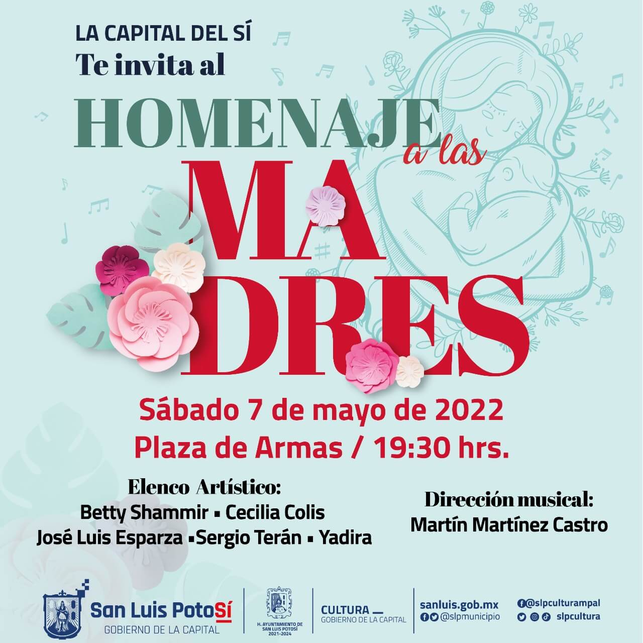 Ayuntamiento de San Luis Potosí celebrará a las madres potosinas y a las que se encuentren de visita en nuestra ciudad