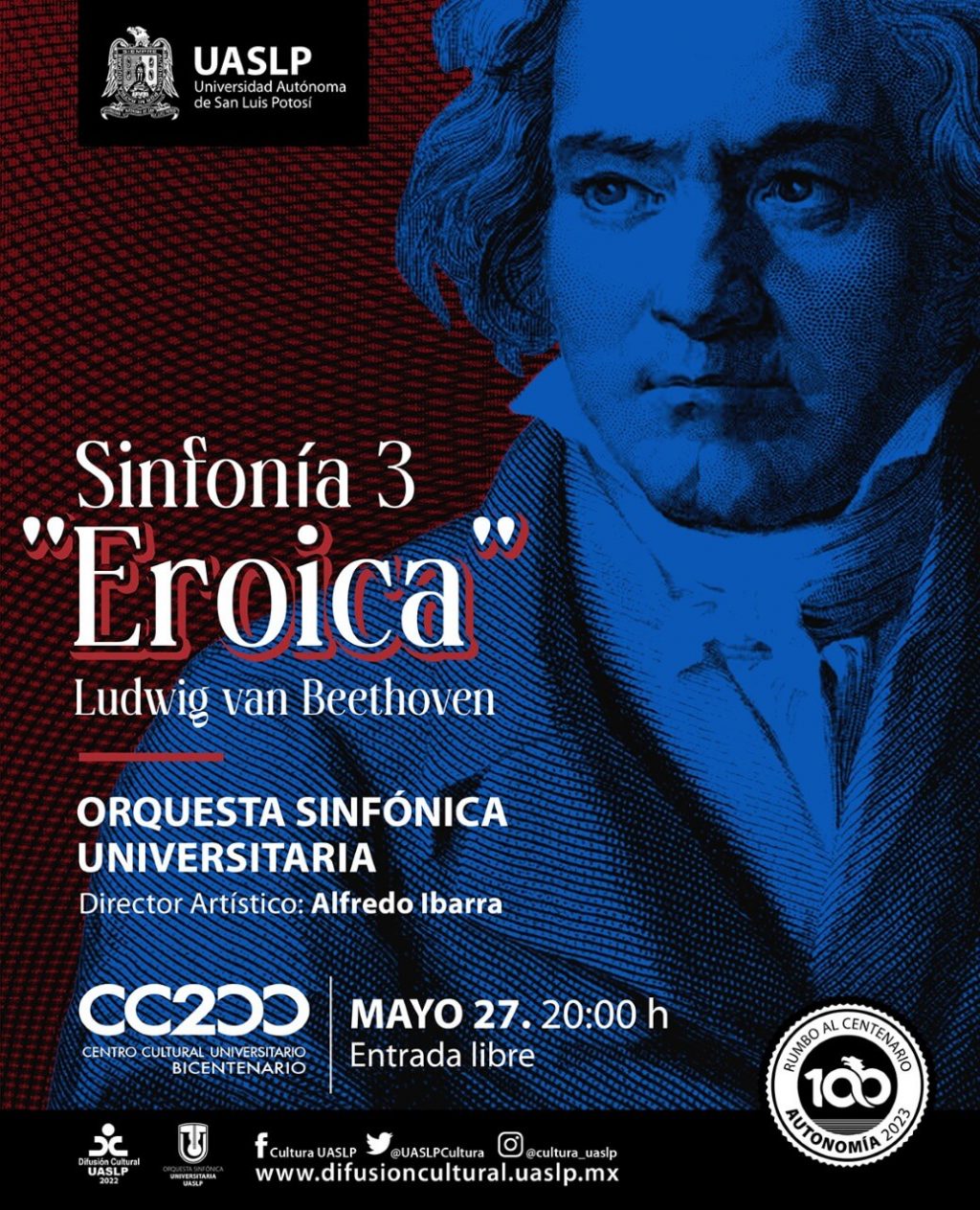 Secretaría de Difusión Cultural presenta: Sinfonía "Eroica" Ludwig van Beethoven en el Centro Cultural Universitario Bicentenaro