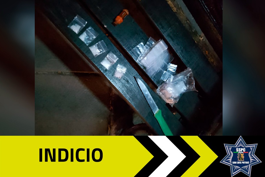 En la Alameda, SSPC detiene a un sujeto por portación de arma prohibida y posesión de enervantes