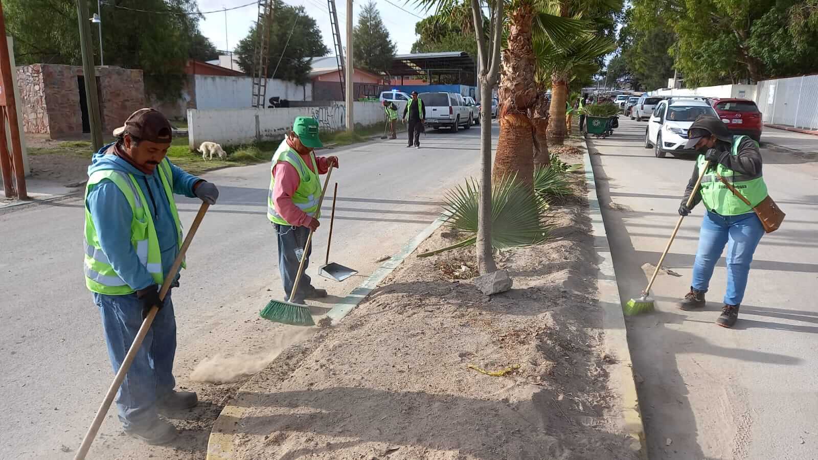 Estas labores estuvieron a cargo del departamento de Imagen Urbana; Aseo Público y Parques y Jardines