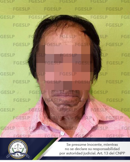 Agentes llevaron a cabo la captura de un hombre de 67 años de edad, por su probable intervención en el delito de violación en Xilitla.