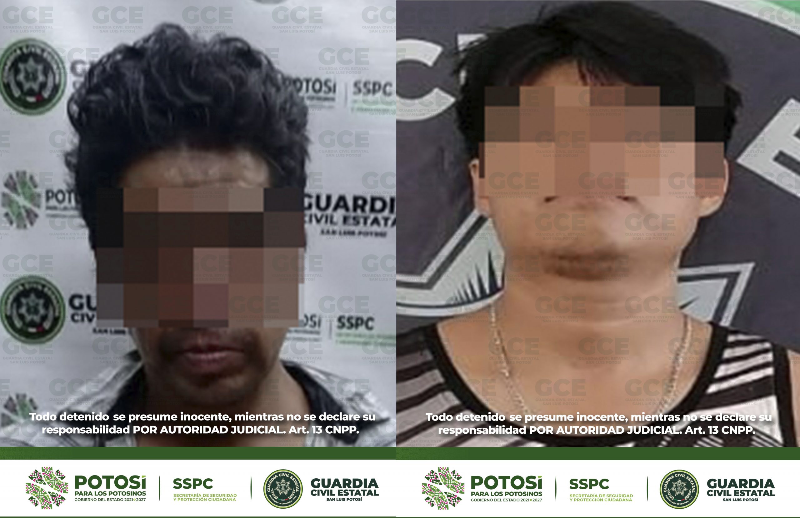 Por el presunto delito de robo dos hombres son detenidos