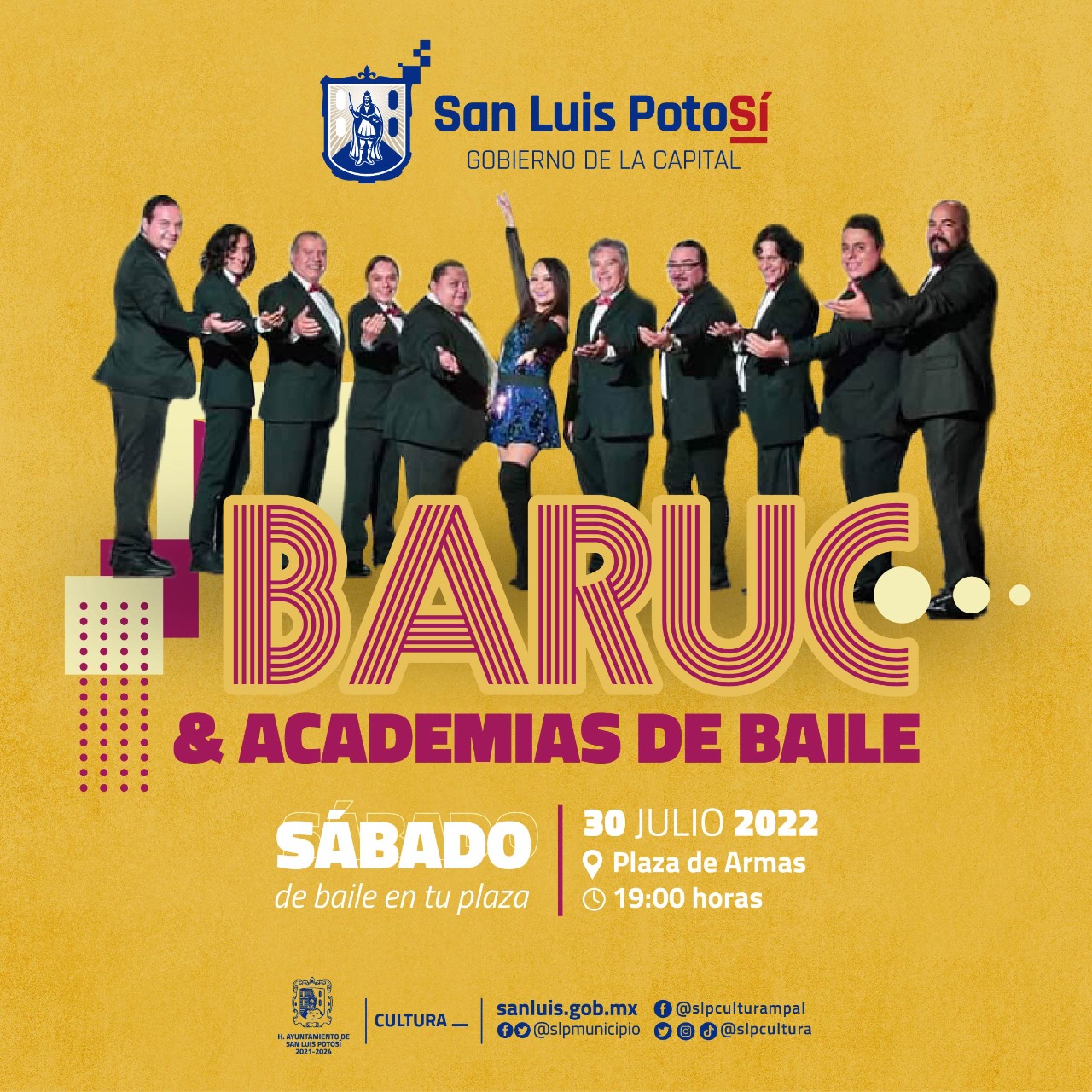 Participan academias de baile con exhibiciones de rutinas y una clase de ritmos; este 30 de julio a partir de las 18:00 horas