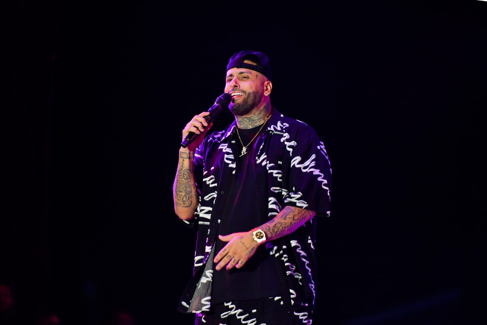 El cantante de música urbana Nicky Jam, ofreció esta noche un extraordinario concierto en el Teatro de la Feria Nacional Potosina