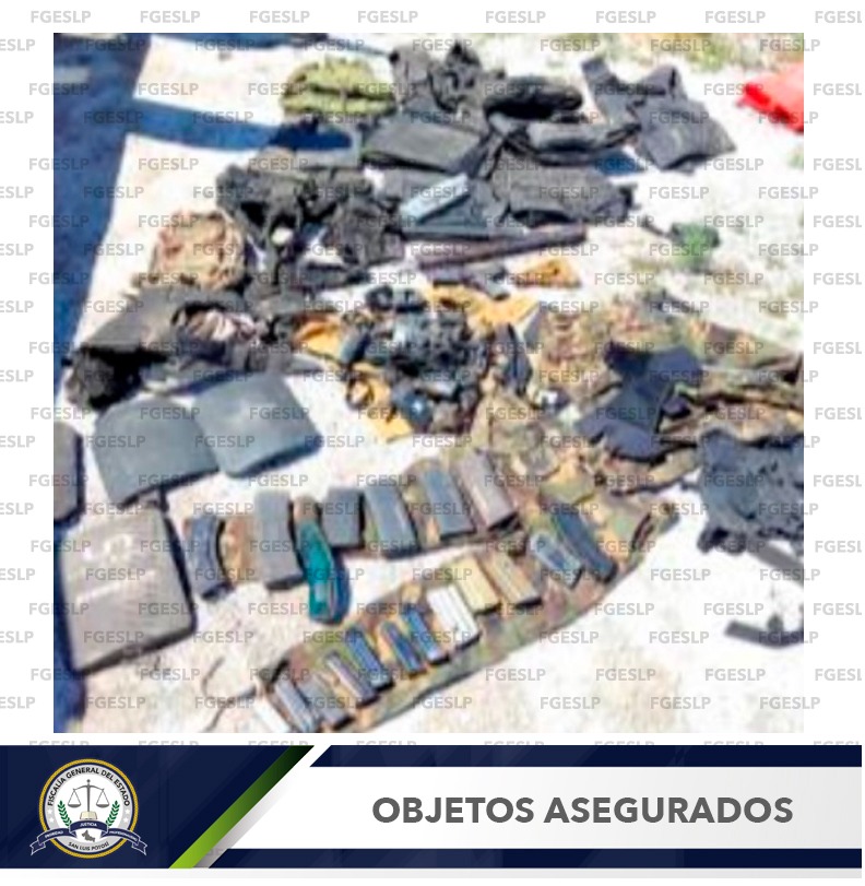 Policías de la Fiscalía General del Estado de San Luis Potosí (FGESLP), ejecutaron una orden de cateo en un inmueble de Cerro de San Pedro