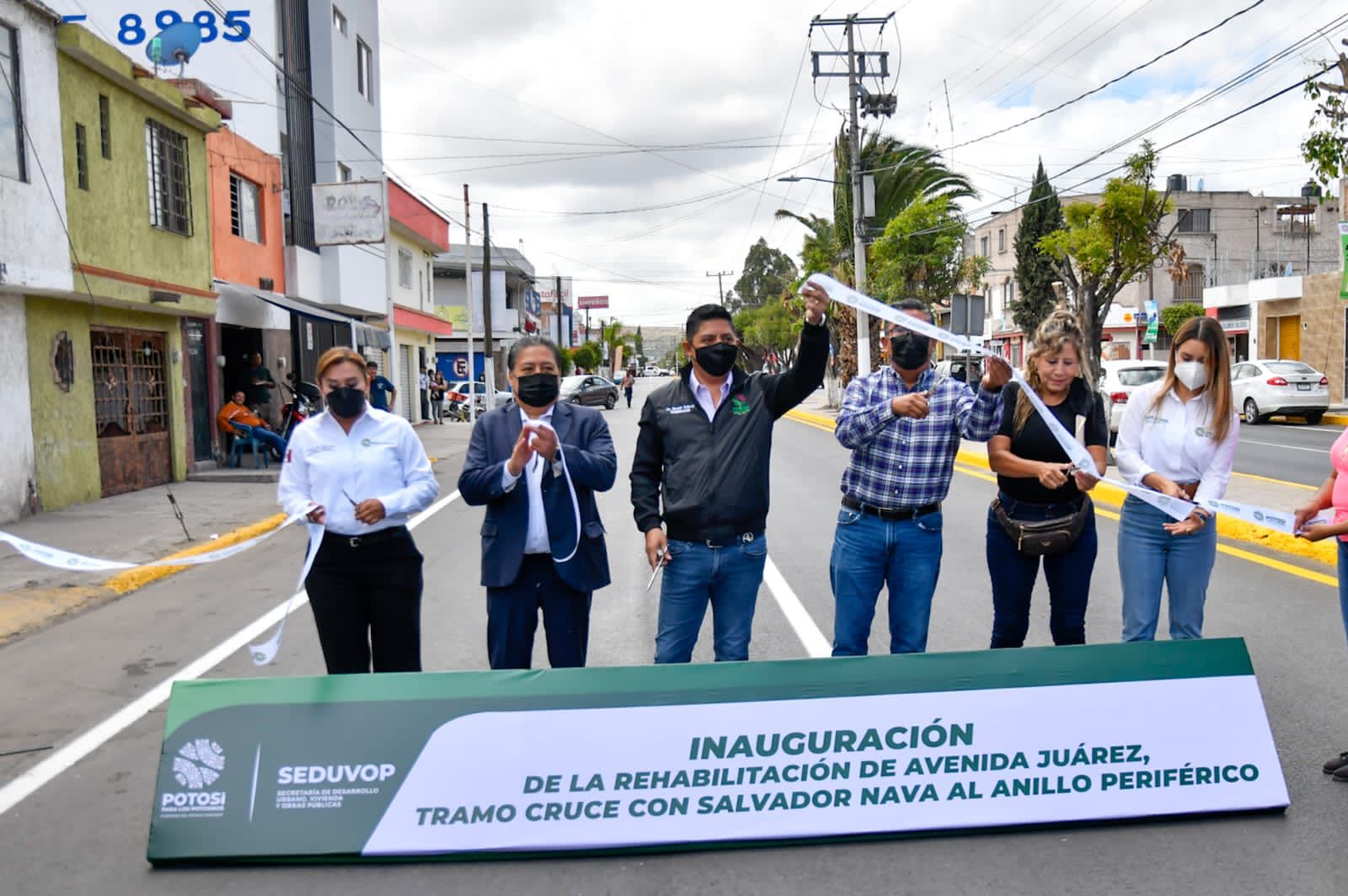 Con casi 40 millones de pesos, fueron intervenidos más de tres kilómetros de avenida Salvador Nava a la lateral de Circuito Potosí