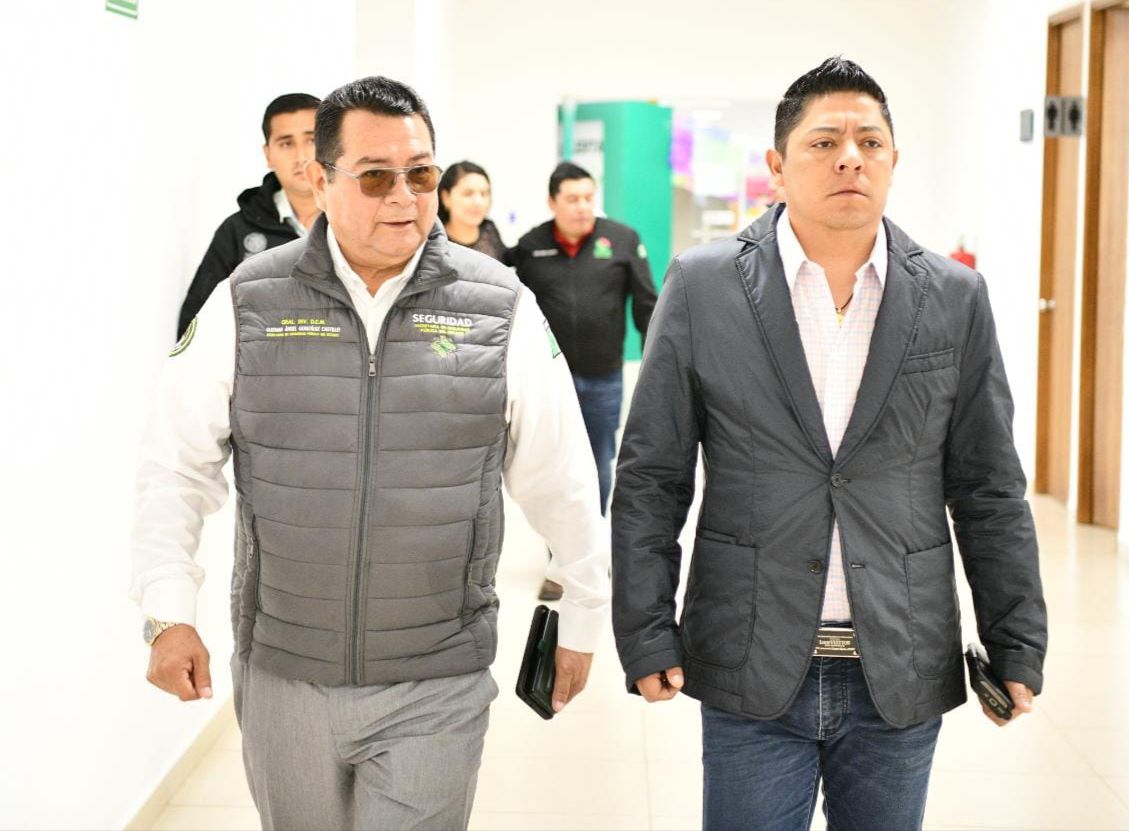 Ricardo Gallardo y l Guzmar Ángel González Castillo, estuvieron en la Mesa de Coordinación para la Construcción de la Paz y Seguridad