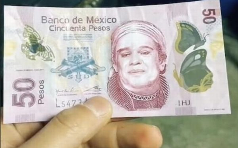 Banxico alerta por billetes de 50 con rostro de Juan Gabriel