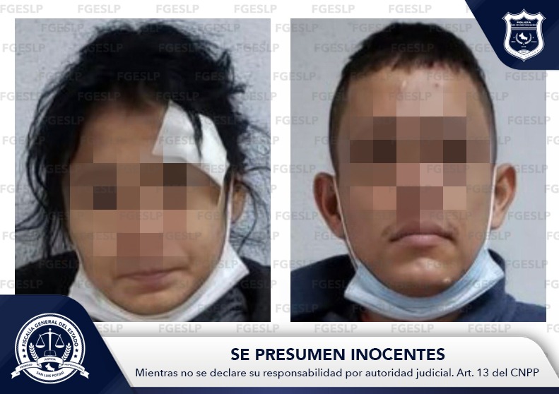 Fiscalía General del Estado (FGE) ejecutó una orden de aprehensión en contra de un hombre y una mujer en San Luis Potosí. 