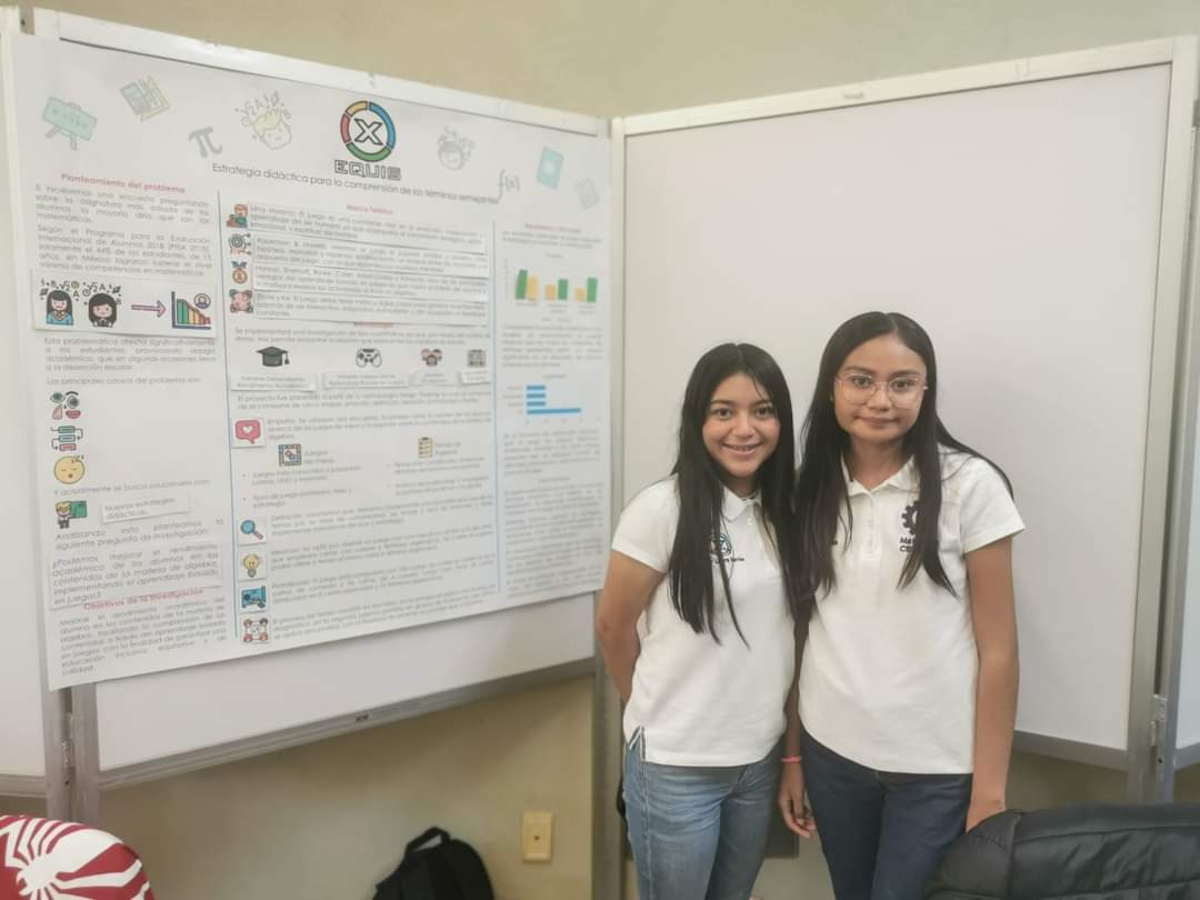 Dos alumnas del Cbtis 151 de Matehuala, San Luis Potosí, fueron invitadas a presentar su proyecto en el evento internacional CIENTEC