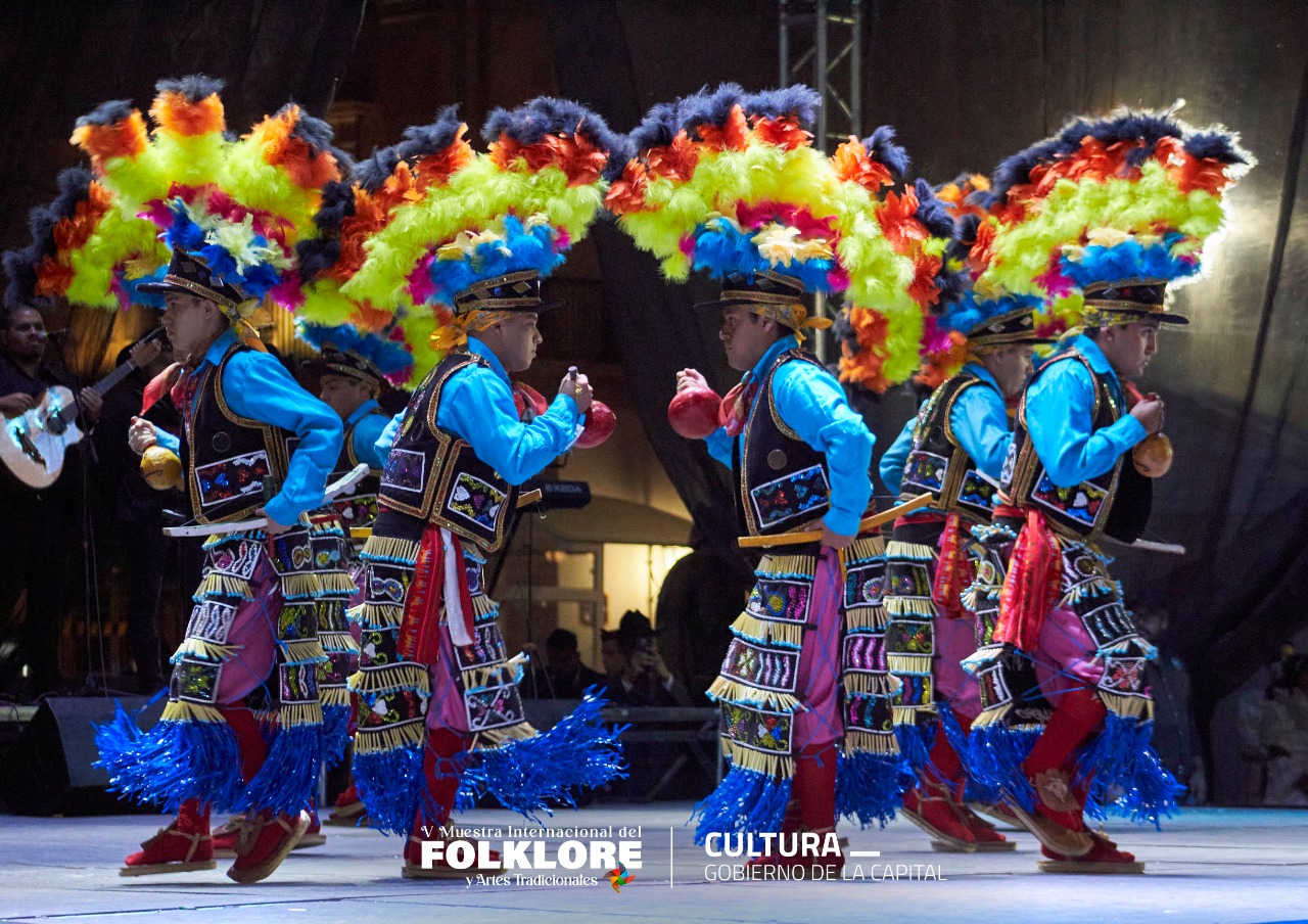 Tercer día de actividades de la Muestras Internacional de Folklore y artes Tradicionales en San Luis Potosí.