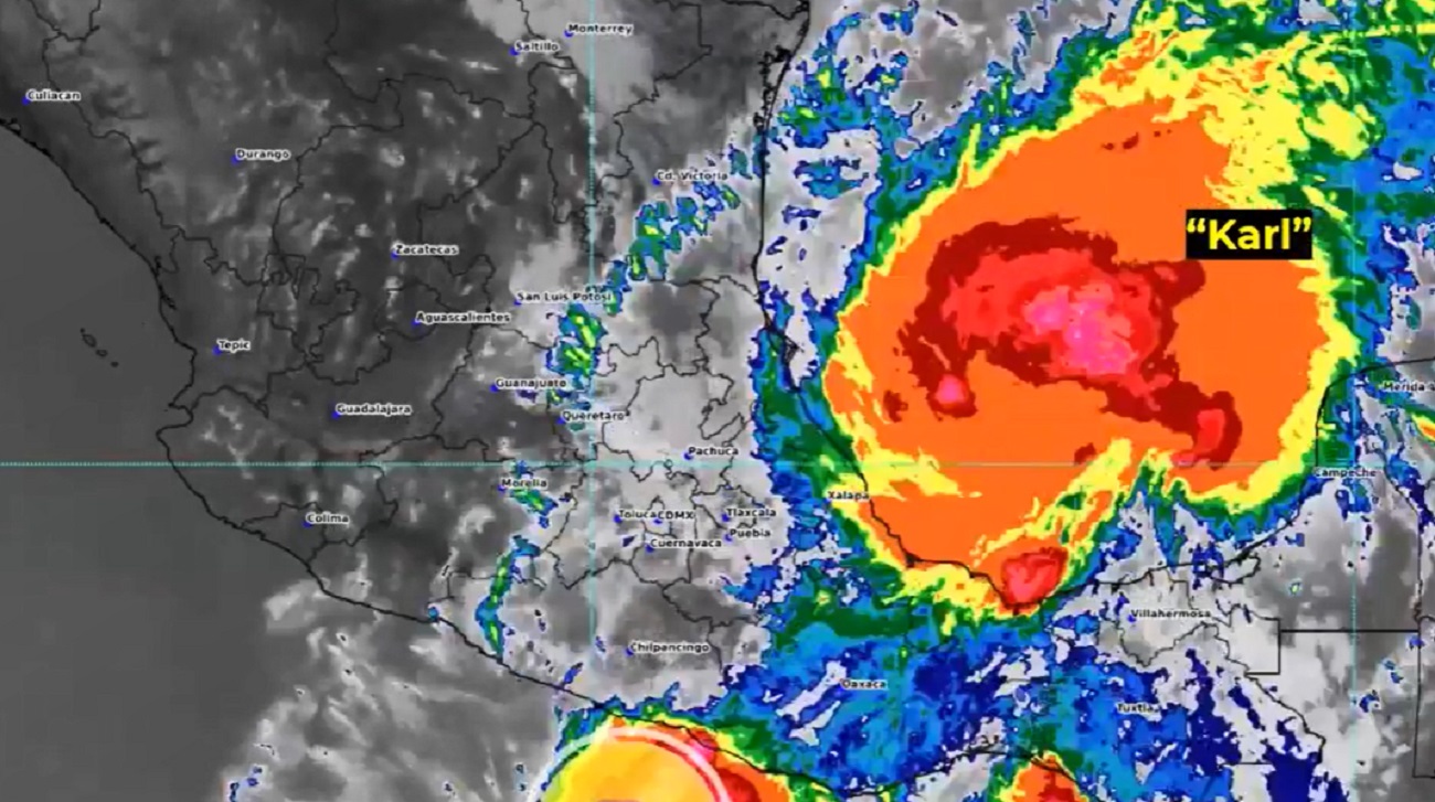 Nace la tormenta tropical Karl en el Golfo de México