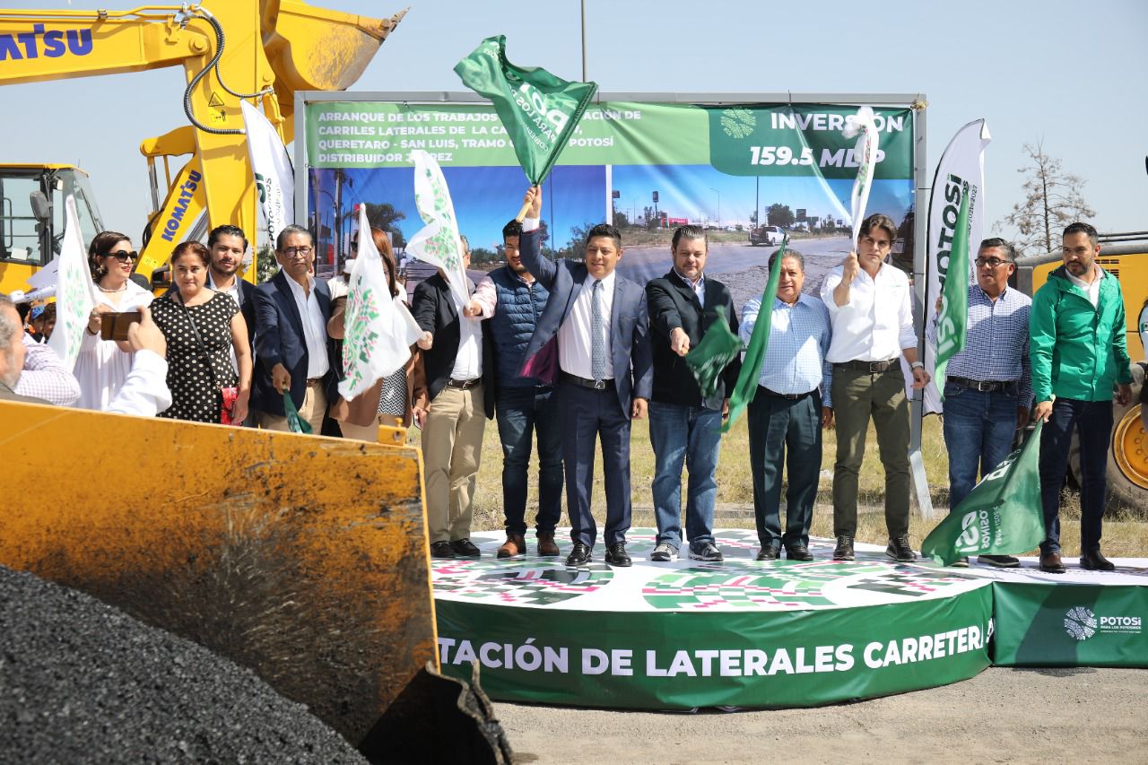 Arrancó los trabajos de rehabilitación de las laterales de la carretera 57, tramo Anillo Periférico Oriente - Distribuidor Vial Benito Juárez