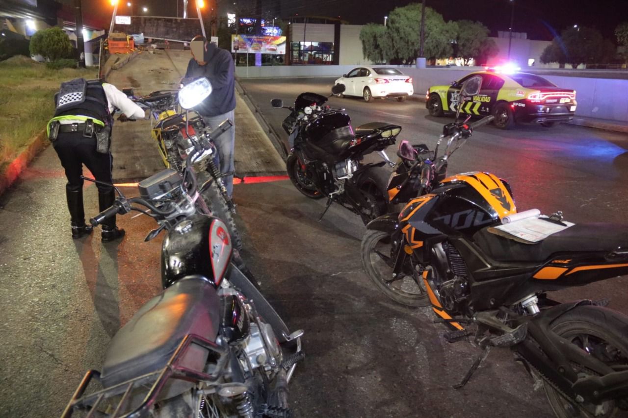 Villa Gutiérrez detalló que entre las dos rodadas detectadas se logró detener un total de 100 motocicletas por falta de documentos