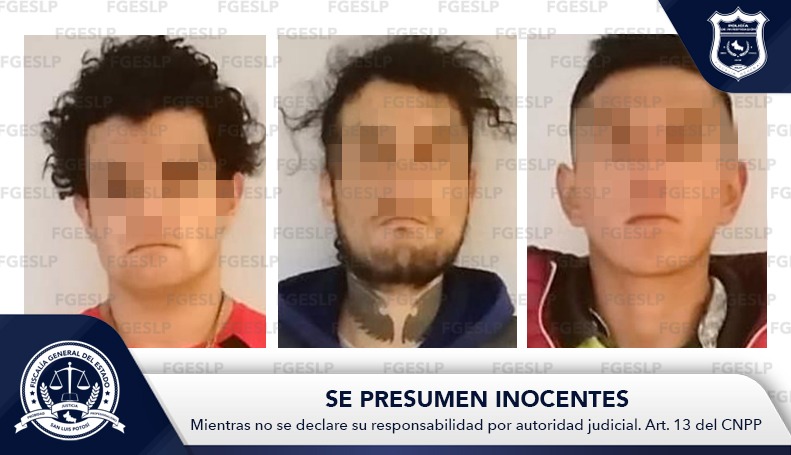 FGE DETIENE A TRES HOMBRES POR PROBABLE ROBO A GASOLINERA DE RIOVERDE