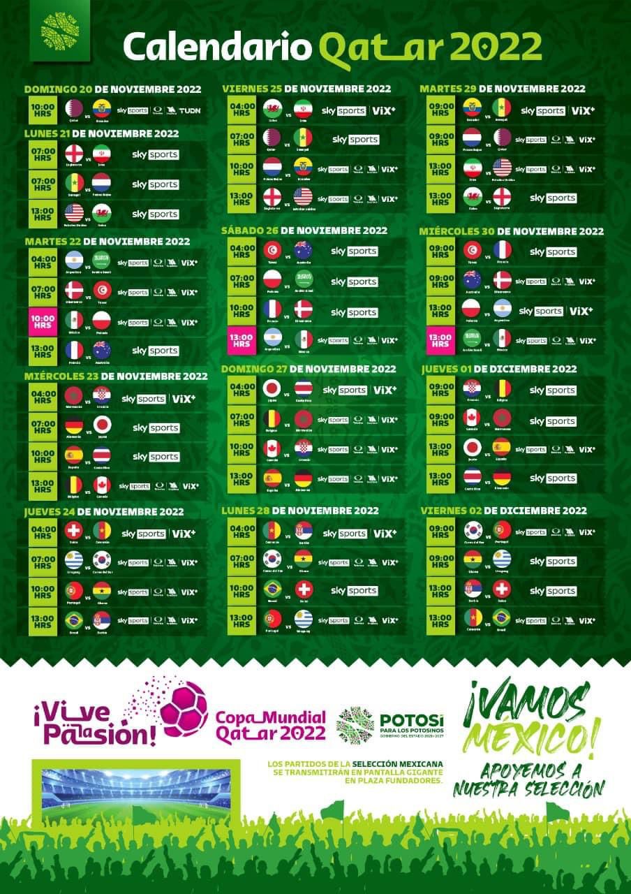 QATAR 22 PARA LAS Y LOS POTOSINOS EN VIVO, GRATIS Y EN PANTALLAS GIGANTES, ANUNCIA GOBERNADOR