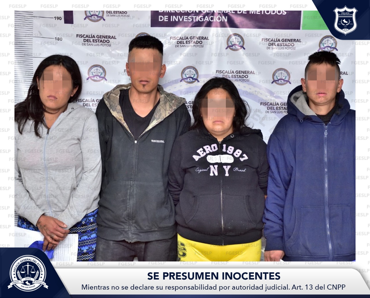 TRAS INVESTIGACIÓN CIENTÍFICA, FISCALÍA CAPTURA A CUATRO PERSONAS IMPLICADAS EN EL TRIPLE HOMICIDIO DE EL AGUAJE, SLP