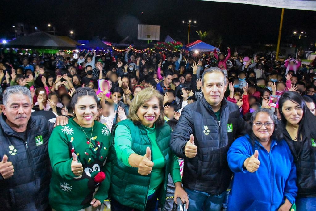 La alcaldesa Leonor Noyola Cervantes, inauguró las tradicionales posadas navideñas en el marco del festival navideño 2022.