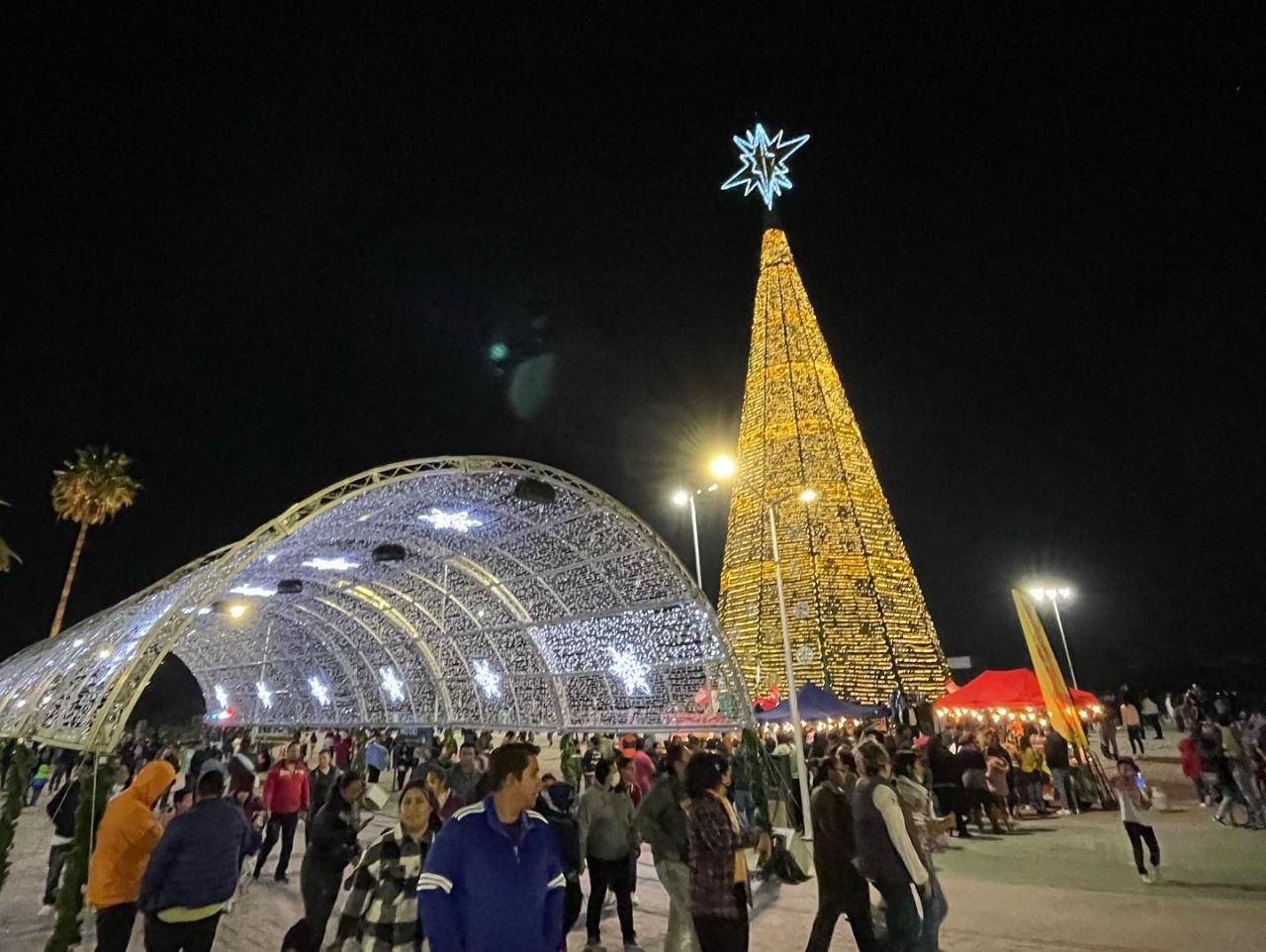 En el recinto se encuentra la pista de hielo gratuita, el árbol monumental, la villa navideña, venta de regalos y amenidades infantiles todos los días