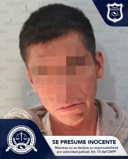 Fue detenido un sujeto de 33 años de edad, por policías de la Fiscalía General del Estado de San Luis Potosí (FGESLP) en Tancanhuitz.
