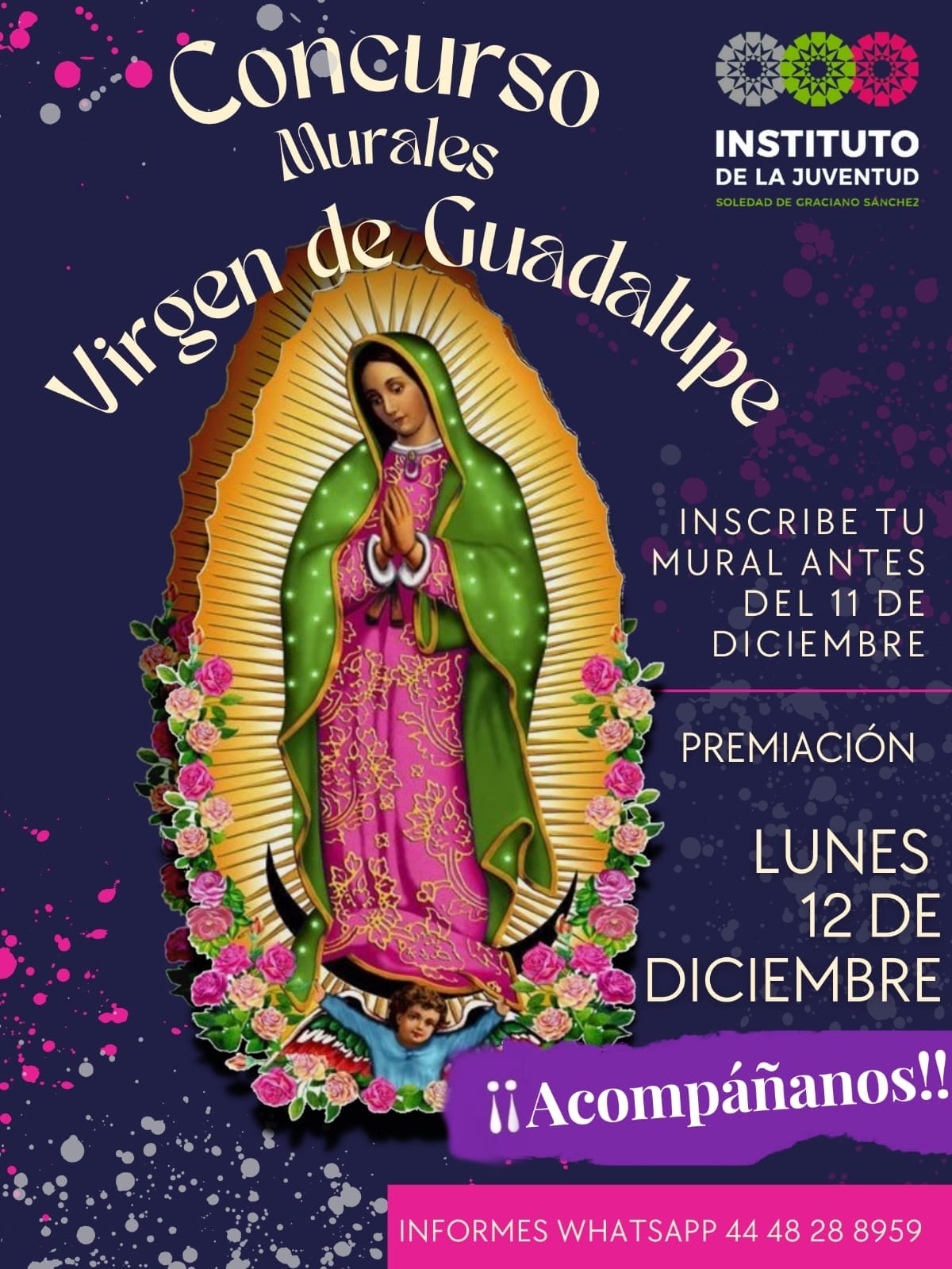 Invitan a concurso de murales de la Virgen de Guadalupe en Soledad