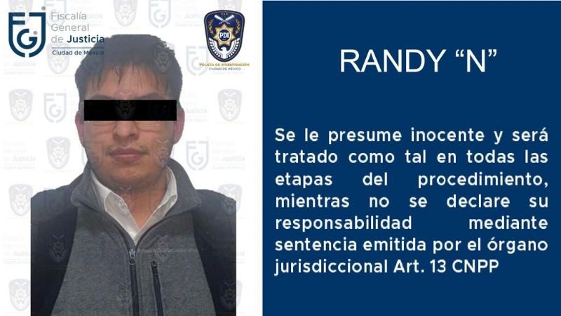 Fiscalía detiene a Randy "N", vinculado con el triple homicidio en la Roma