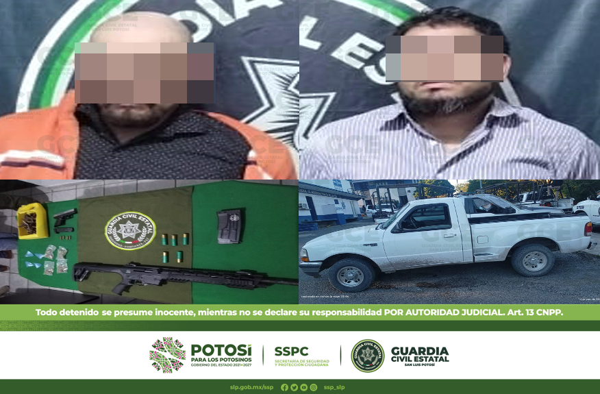 Agentes de la Guardia Civil Estatal (GCE) detuvieron a dos hombres supuestos miembros de una organización delincuencial