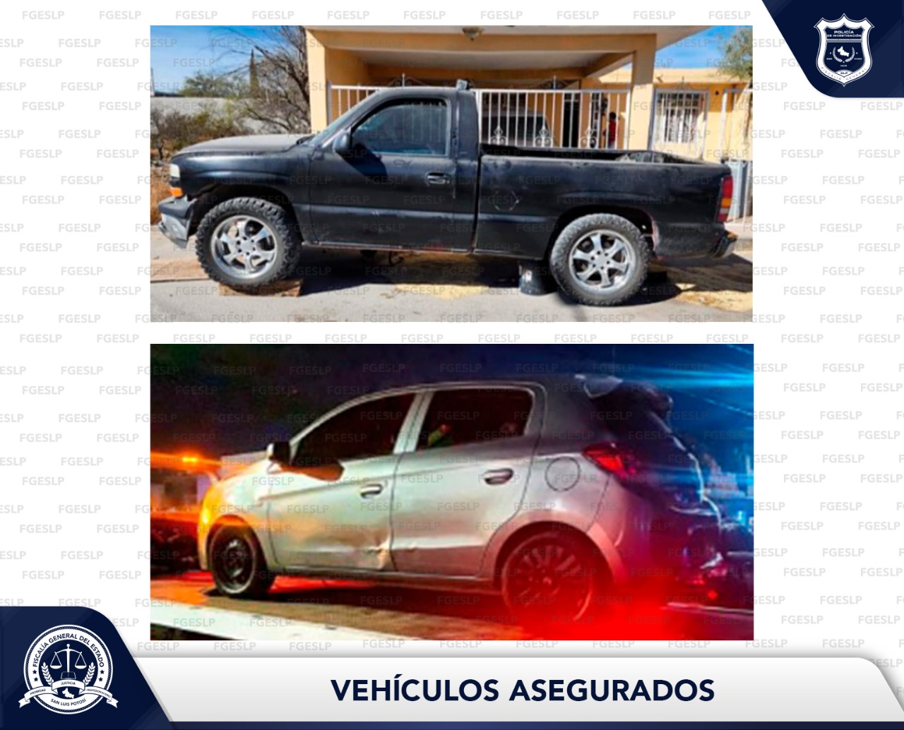 Dos automotores fueron recuperados por la Policía de Investigación (PDI) en Matehuala y Soledad de Graciano Sánchez