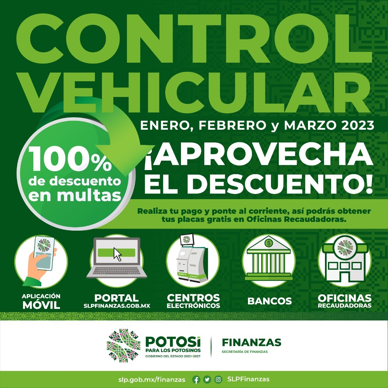 Al realizar el pago de control vehicular 2023 y estar al corriente en sus trámites, se realiza el canje de placas gratis