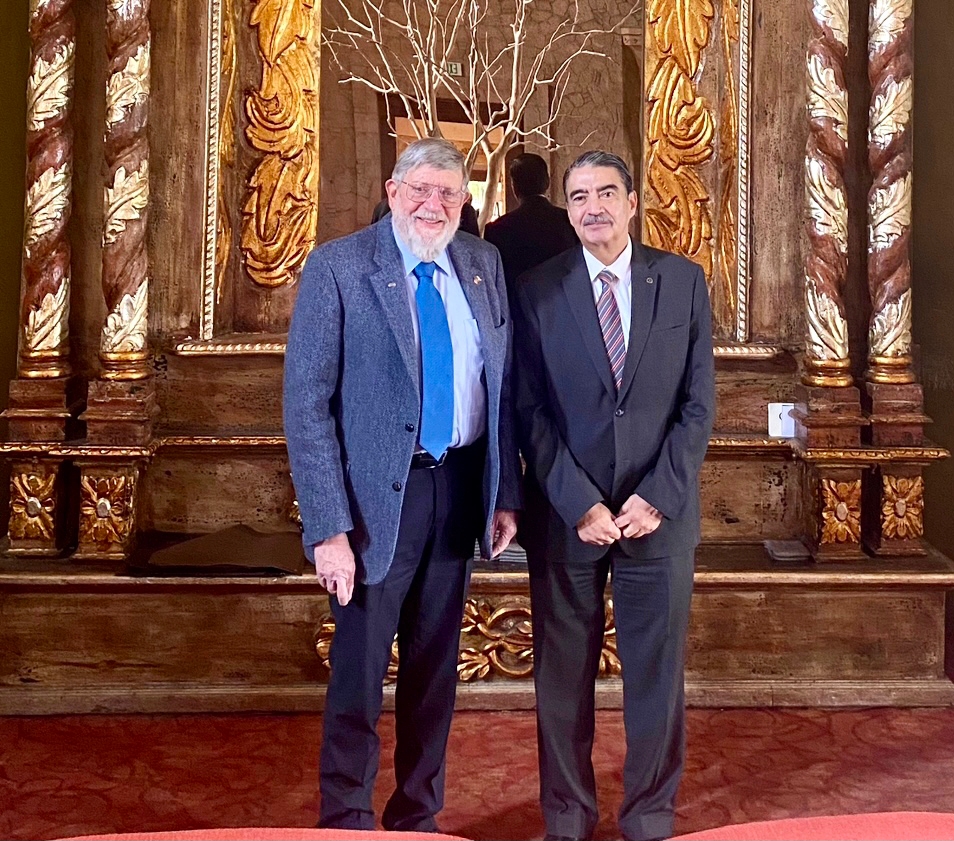 Rector de la UASLP Dr. Alejandro Zermeño se reune con Dr. William Phillips, Premio Nobel de Física