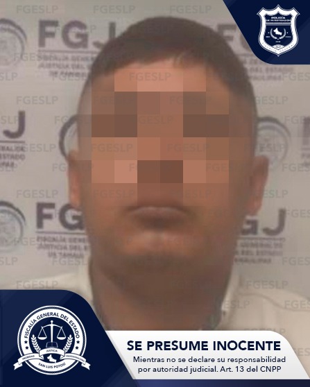 CAPTURA FISCALÍA A IMPUTADO DE UN HOMICIDIO EN COLONIA AGUA REAL EN SLP