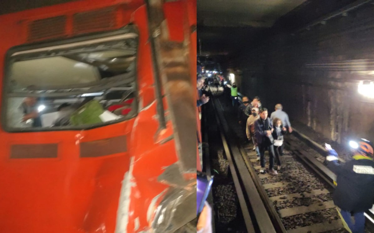 Choque de la Linea 3 de Metro en la CDMX deja un muerto y 59 heridos
