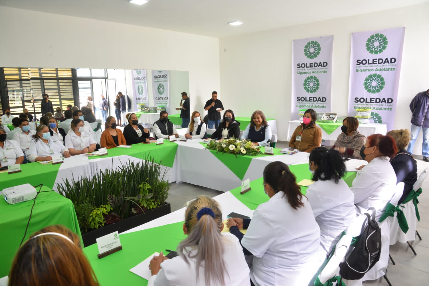 Leonor Noyola Cervantes, celebró una reunión con representantes de la Jurisdicción Sanitaria número 1