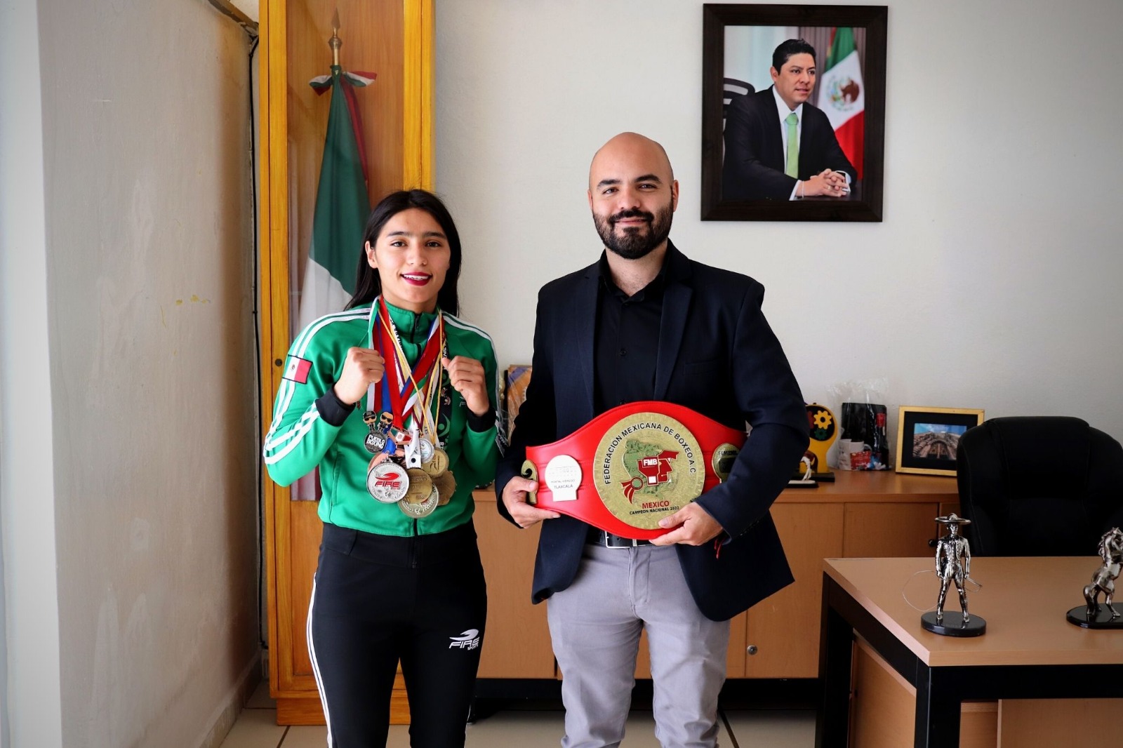 Inpojuve brindo apoyo a una deportista que representará a San Luis Potosí en la competencia mundial de boxeo