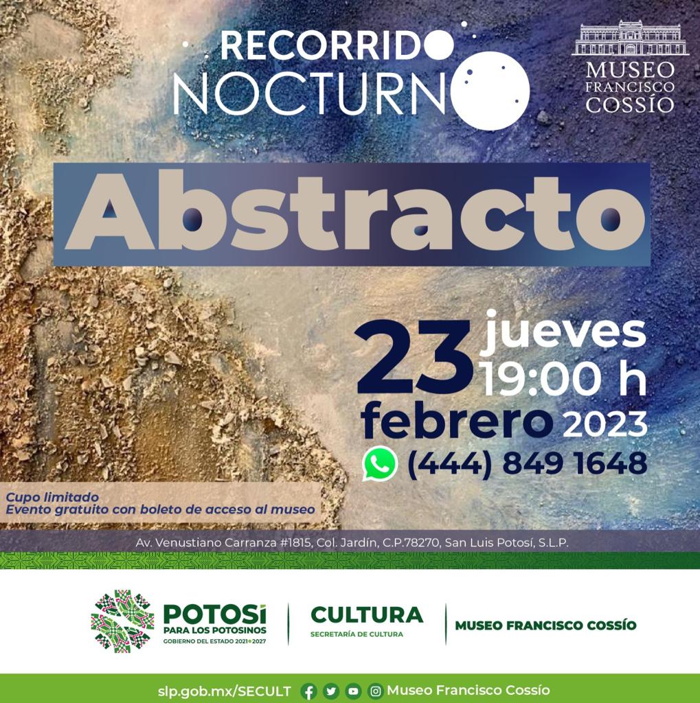 La cita es este jueves 23 de febrero a las 19:00 horas en el Museo Francisco Cossío, antes Casa de la Cultura.