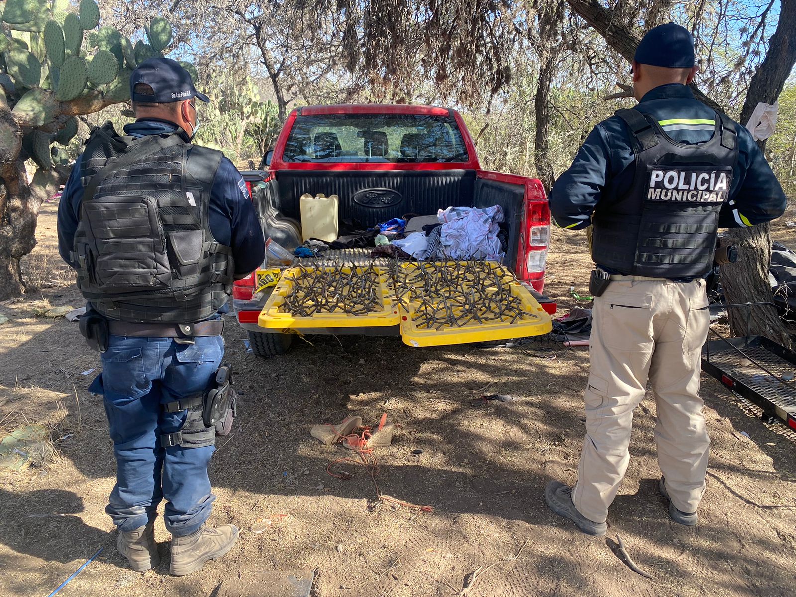 Oficiales de Guardia Municipal realizaron el hallazgo durante un recorrido de vigilancia en la zona delegacional de Bocas.