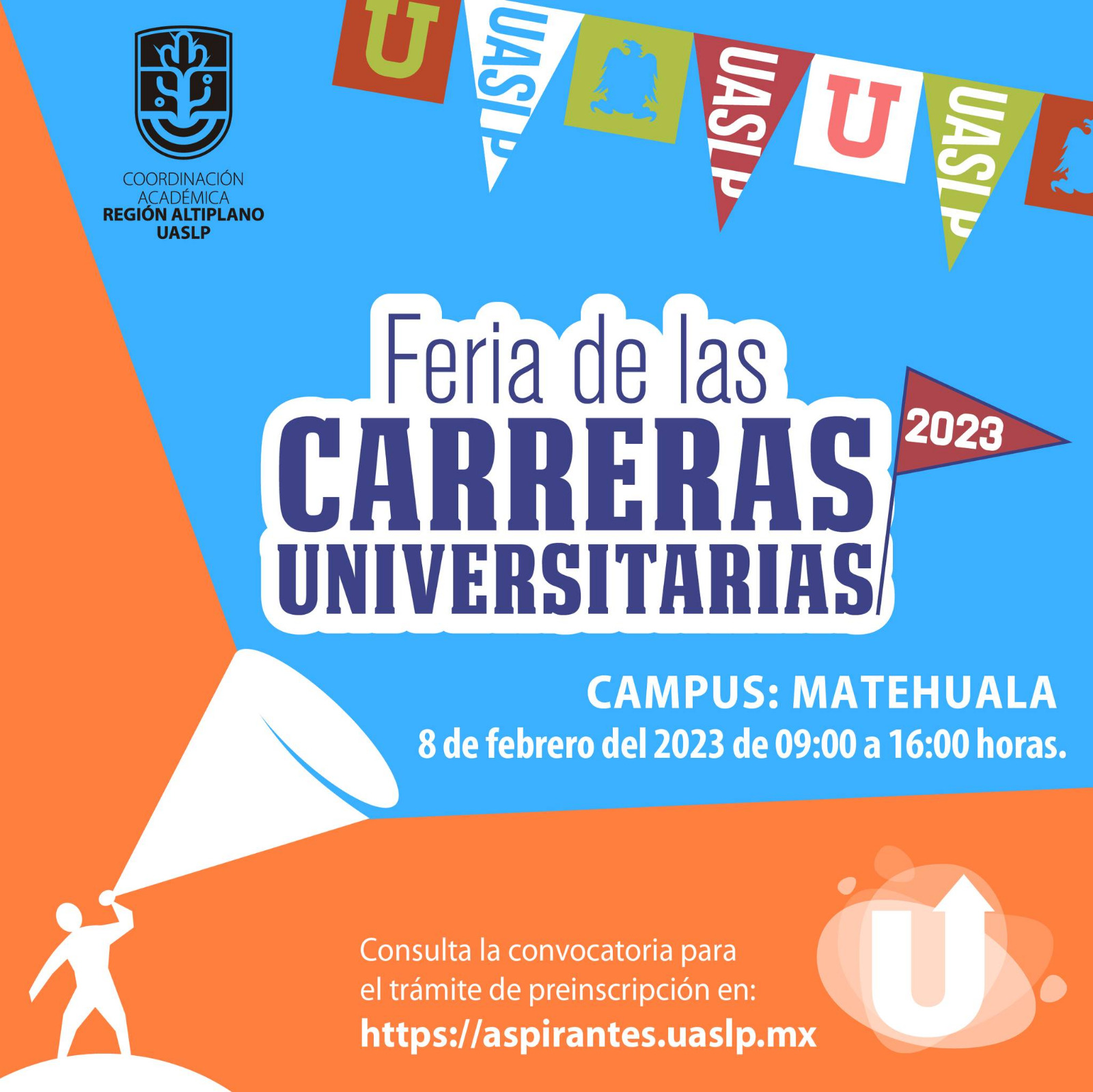 Este 8 de febrero se realizará la Feria de las Carreras Universitarias en la COARA-UASLP