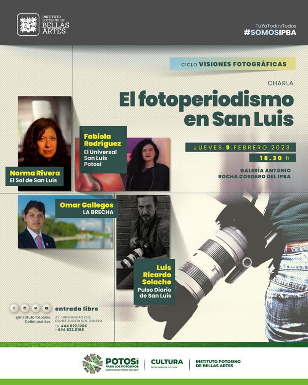 Presentarán la charla“El fotoperiodismo en San Luis”