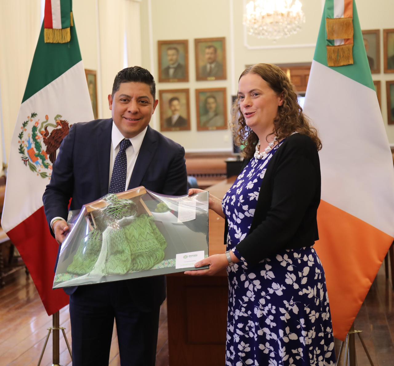 CON VISITA DE EMBAJADORA DE IRLANDA, RICARDO GALLARDO INTENSIFICA PROYECCIÓN MUNDIAL DE SLP