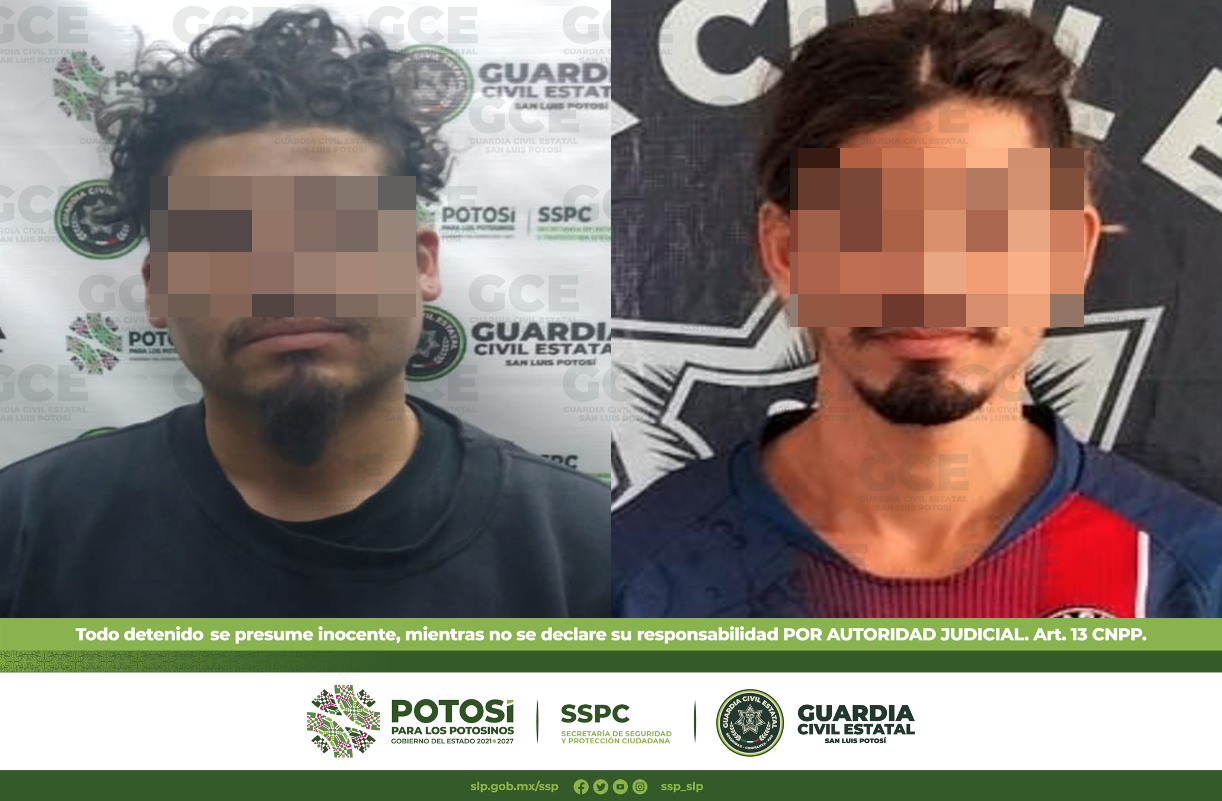 Dos hombres fueron detenidos por la Guardia Civil Estatal (GCE) tras presuntamente violentar a sus familiares