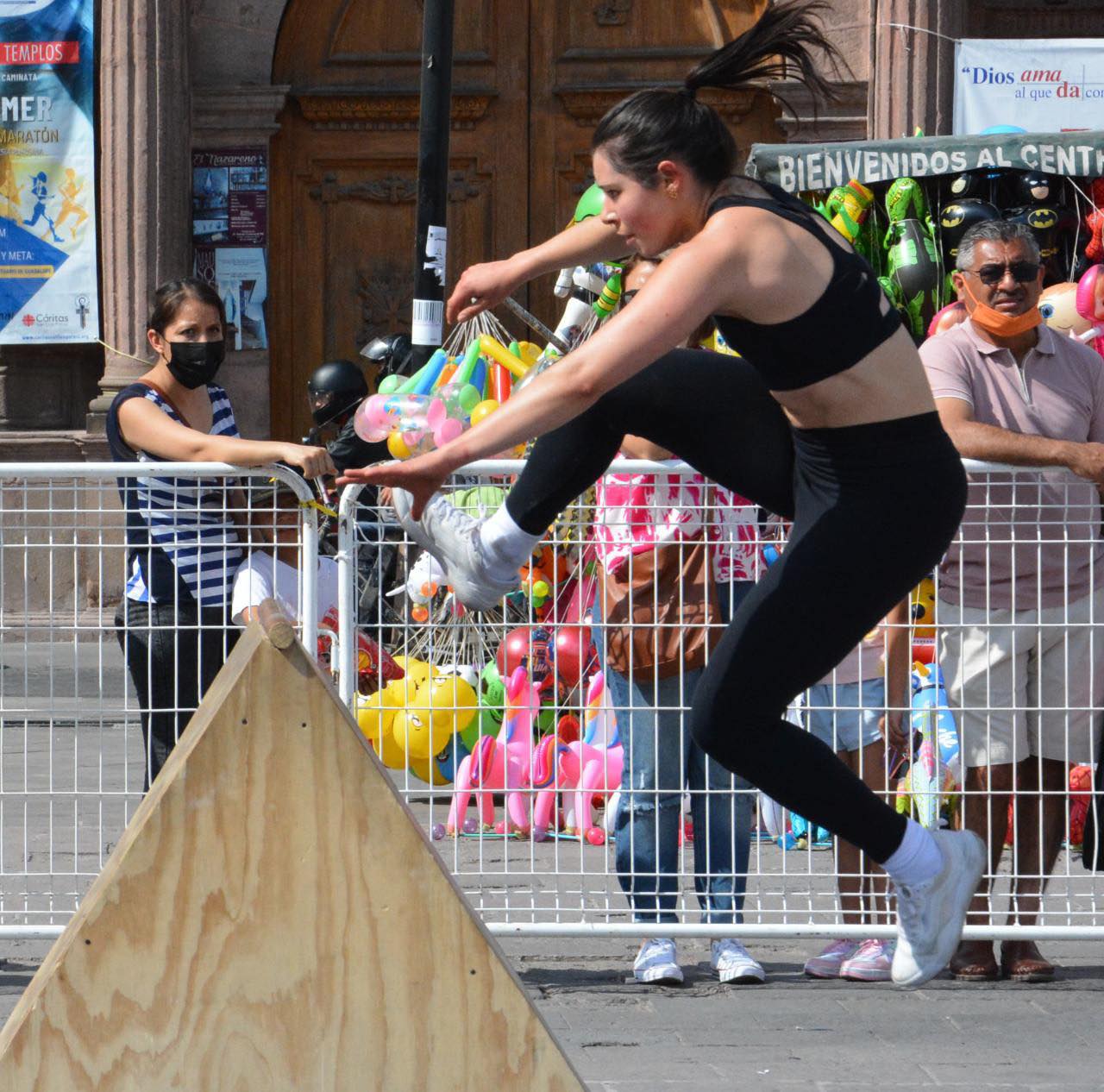 Gran éxito y extraordinaria respuesta en el parkour del Festival Capital Urbano 2023, organizado por el Ayuntamiento de SLP