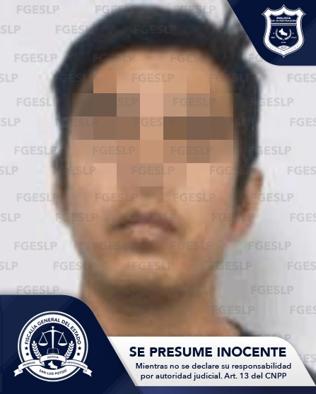 FGESLP llevaron a cabo la detención de un hombre, aparentemente relacionado con el homicidio de una persona en Villa de Reyes.