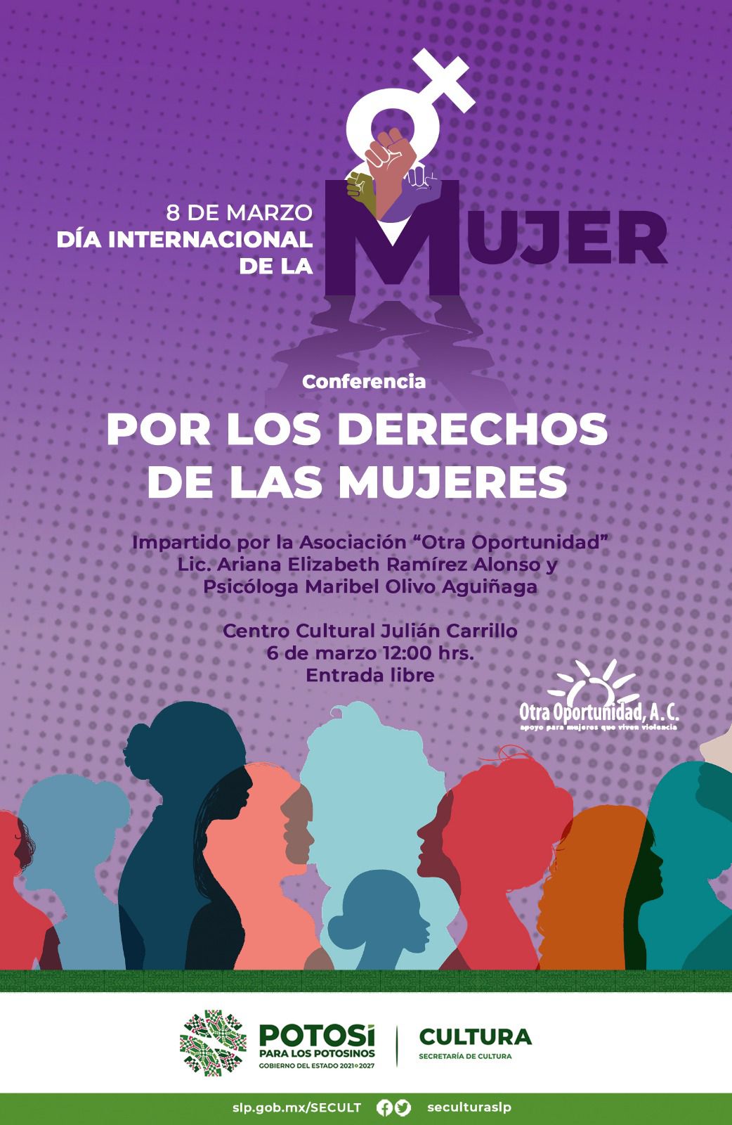 En colaboración con la asociación Otra Oportunidad, la actividad se llevará de manera gratuita este lunes a las 12 horas en el Centro Cultural Julián Carrrillo